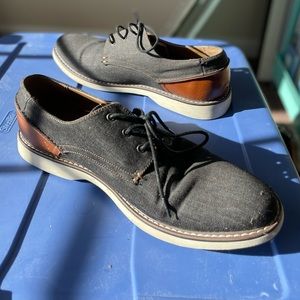 Madden Men’s Gray Lace up Canvas Oxfords SZ 10.5M